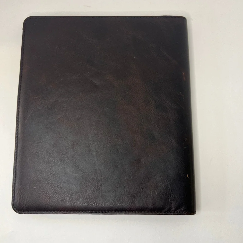 Franklin Covey Ellis Leather Open Cover 82731 Marbled Brown‎ 8.5 x 11
